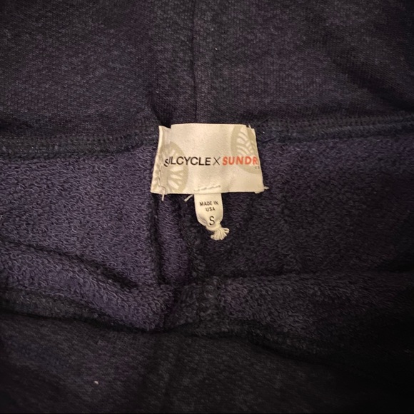 Soul Cycle x Sundry Skull Navy Grey Stripe joggers - Picture 3 of 5